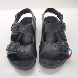Birkenstock Black Leather Double Buckle Ankle Strap Sandals Unisex Size M6 | W8
