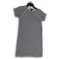 Womens Blue White Striped Round Neck Short Sleeve T-Shirt Dress Size XXS image number 1