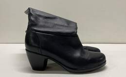 Dansko Black Leather Pull On Mid Heel Boots Shoe Size 10