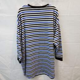 Asos Design Oversized Long Sleeve Striped T-Shirt Dress Women's Size 14 alternative image