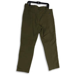 NWT Mens Green Flat Front Slash Pocket Straight Leg Chino Pants Size 36X30 alternative image