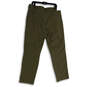 NWT Mens Green Flat Front Slash Pocket Straight Leg Chino Pants Size 36X30 image number 2