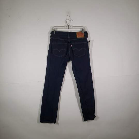 Mens 501 Regular Fit Dark Wash Denim 5 Pockets Straight Leg Jeans Sz 30X32 image number 1