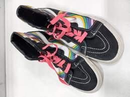 Unisex Black And Rainbow Vans Off The Wall Skateboard Pro Shoes Men's Size 5.5/Women's Size 7 alternative image