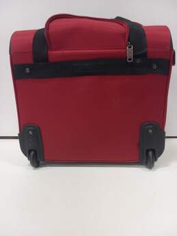 Small Red Rolling Suitcase alternative image