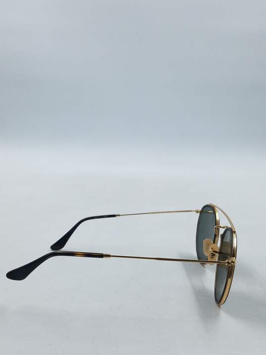Ray-Ban Gold Aviator Sunglasses image number 5