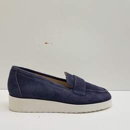 Amalfi By Rangoni Blue Suede Women Penny Loafers US 6.5