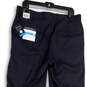 NWT Mens Blue Ultra Series Flat Front Straight Leg Dress Pants Size 34x34 image number 4