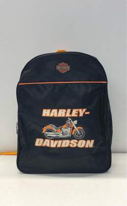Harley Davidson Black Nylon Backpack Bag