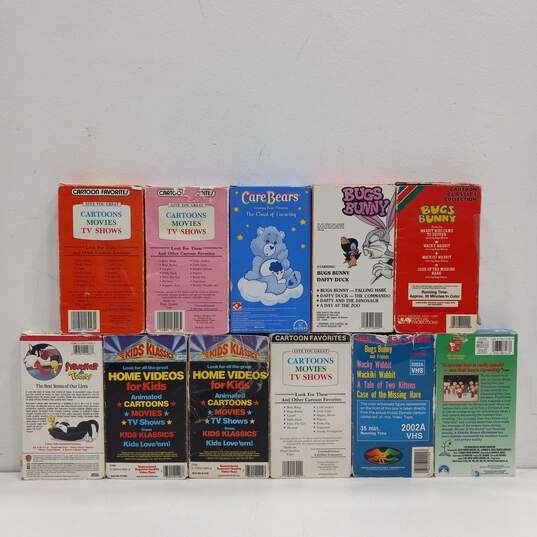 Bundle of 11 Assorted Cartoon VHS Tapes image number 2