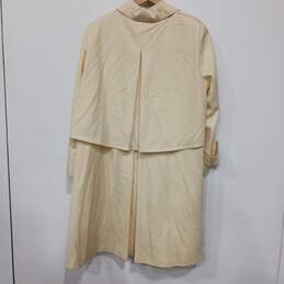Harve Bernard Beige Trench Coat Women's Size 1X alternative image