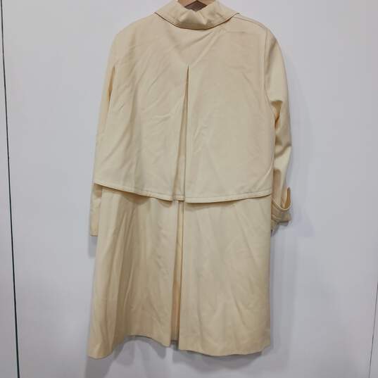 Harve Bernard Beige Trench Coat Women's Size 1X image number 2