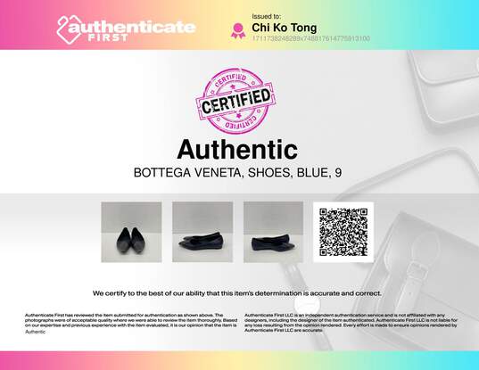 Authentic Bottega Veneta Violet Snakeskin Flats W 10 image number 10