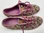 Womens Dawnell Brown Pink Monogram Low Top Lace Up Sneaker Shoes Size 8.5 M image number 6