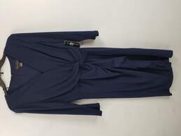 Jessica Howard Women Long Sleeve Dress Navy Blue Size 10 / M