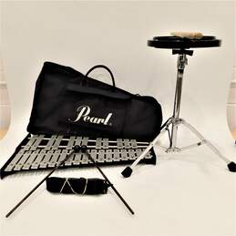Pearl Brand 32-Key Model Metal Glockenspiel Set w/ Case and Accessories