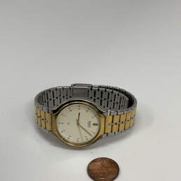 Designer Seiko Two Tone Stainless Steel Round Dial Analog Wristwatch