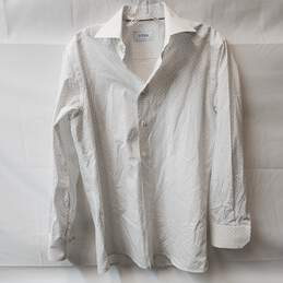 Eton Slim Fit White Mens Button Down Shirt Size 15