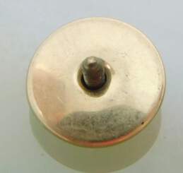 Vintage 10K Gold Masonic Blue Enamel Screw Pin 0.7g alternative image
