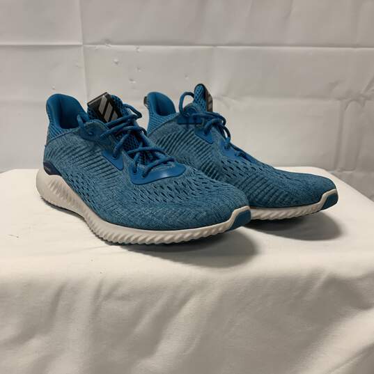 Men's Turquoise Alpha Bounce Adidas Running Shoes Size:10 image number 2