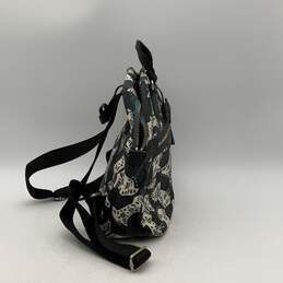 Radley London Womens Black White Adjustable Strap Multi Pockets Backpack alternative image