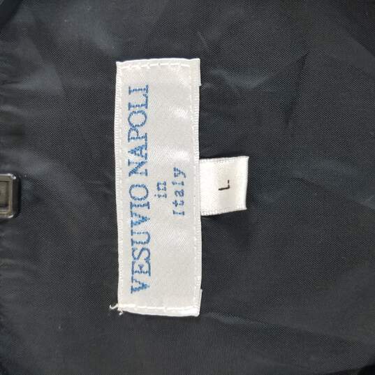 Vesuvio Napoli Mens Black Vest Jacket Size Large image number 3
