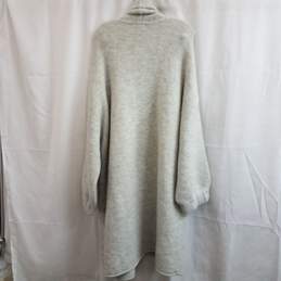 Madewell Light Gray Glenridge Shawl Open Front Oversized Cardigan Sweater Coat Size 3X alternative image
