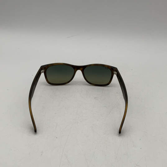 Mens Brown Tortoise Full Rim UV Protection Polarized Rectangular Sunglasses image number 2