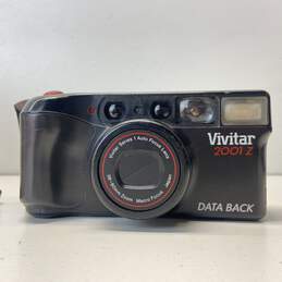 Lot of 2 Vivitar 2001 Z & Focus Free 35mm Point & Shoot Cameras alternative image