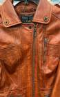 Bernardo Red Leather Jacket - Size Medium image number 3