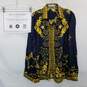 AUTHENTICATED Mens Versace Collection Trend Silk Star Button Up Size 14.5 image number 1