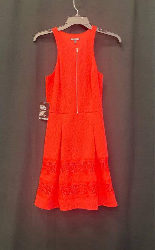 Express Women's Coral Dress- Sz 2 NWT image number 1