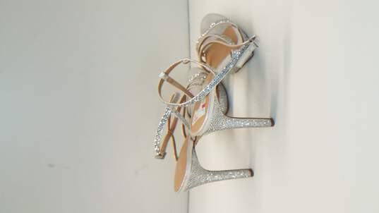 Thalia Sodi Livy Platform Dress Sandals Women's Shoes, silver bling, Size 8M image number 4