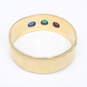 14K Yellow Gold Three Stone Spinel Birthstone Ring Band Size 6.75 - 3.4g image number 4