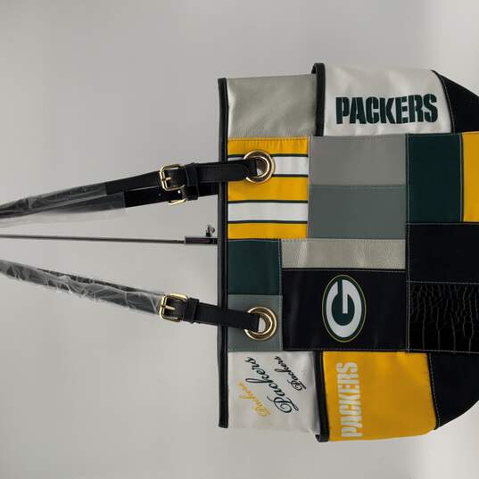 The Bradford Experience Womens Multicolor Green Bay Packers NFL Tote Bag Purse image number 2