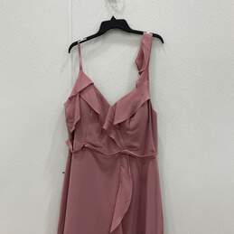 NWT JJ's House Womens Light Pink Ruffle Sleeveless Midi Maxi Dress Size 18W alternative image