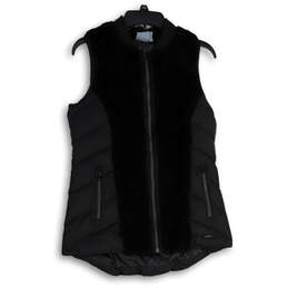 Womens Black Responsible Down Tundra Pockets Full-Zip Puffer Vest Size S