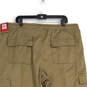 NWT Mens Brown Elastic Waist Drawstring Stretch Fit Jogger Pants Size XXL image number 4