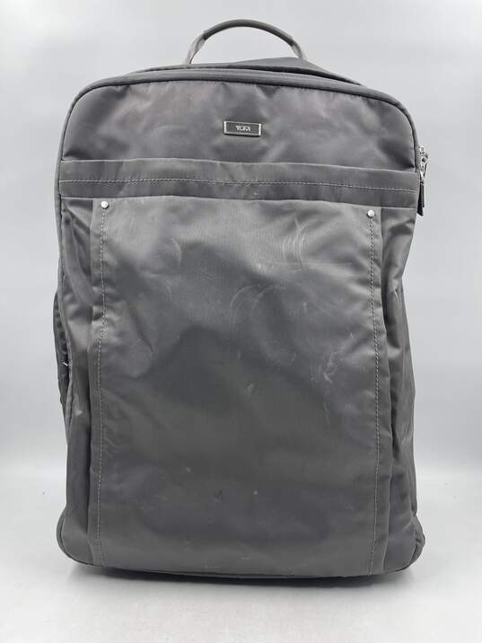 Authentic Tumi Gray Nylon Carry On Luggage image number 1
