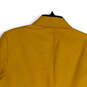Womens Yellow Notch Lapel Single Breasted One Button Blazer Size 18 image number 3