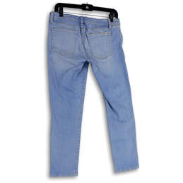 Womens Blue Denim Medium Wash Straight Leg Jeans Size 4 alternative image