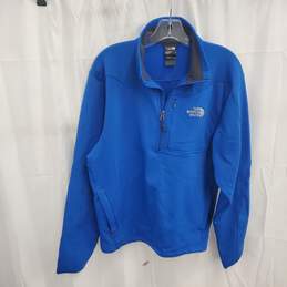 The North Face Women's Blue Half Zip Pullover Size L
