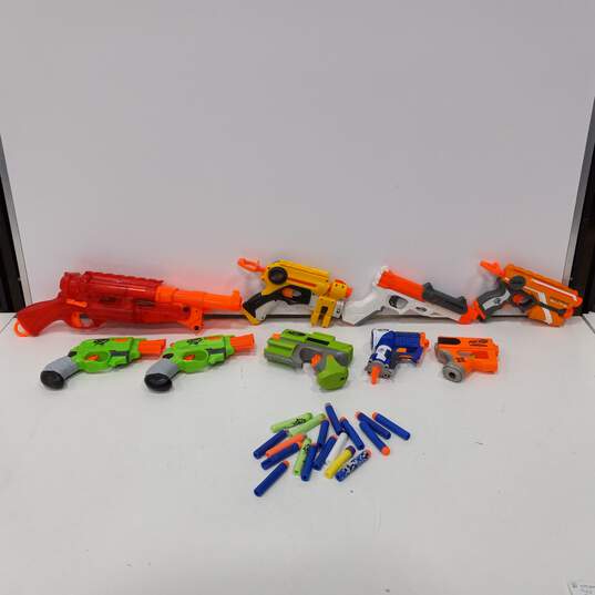 Bundle of Assorted NERF Guns w/ Accessories image number 1