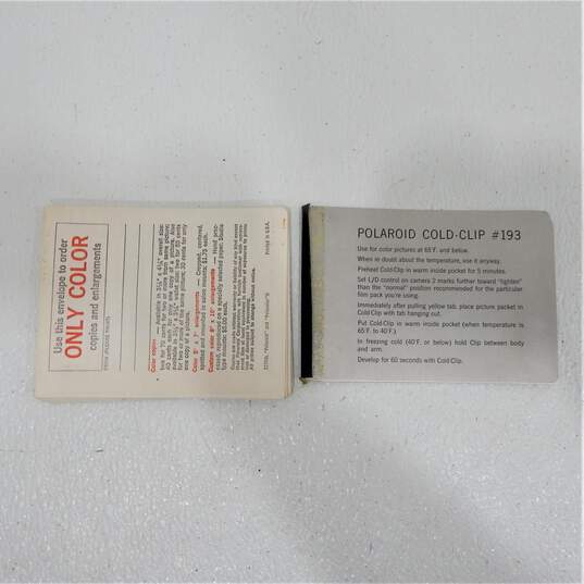 Vintage Polaroid Land Camera 104 w/ Flash Bulbs, Manuals & Leather Case Untested image number 12