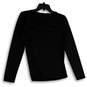 NWT Womens Black Cutout Round Neck Long Sleeve Pullover T-Shirt Size Medium image number 2