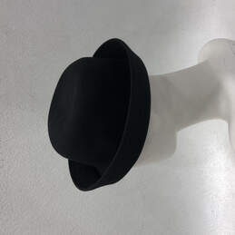 Vintage Womens Black Wool Roll Brim Round Crown Elegant Derby Bowler Hat alternative image