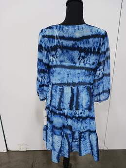 Calvin Klein 3/4 Sleeve Blue Dress Women's Size 6 alternative image