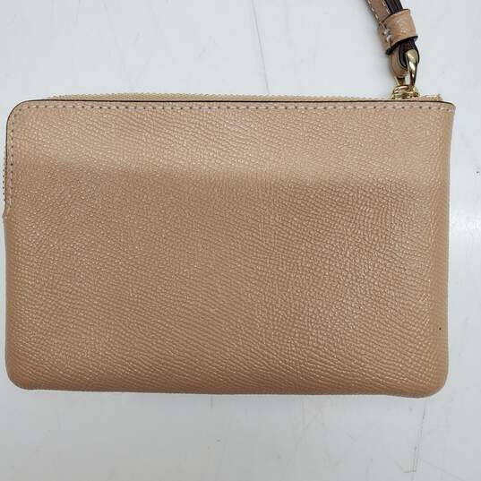 Coach Light Brown Leather Wallet image number 3