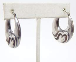 Artisan 925 Puffed Heart Tapered Oblong & Large Hoop Earrings Variety alternative image