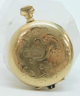 Antique Gold Filled Hand Engraved Pocket Watch Case Only 16.5g